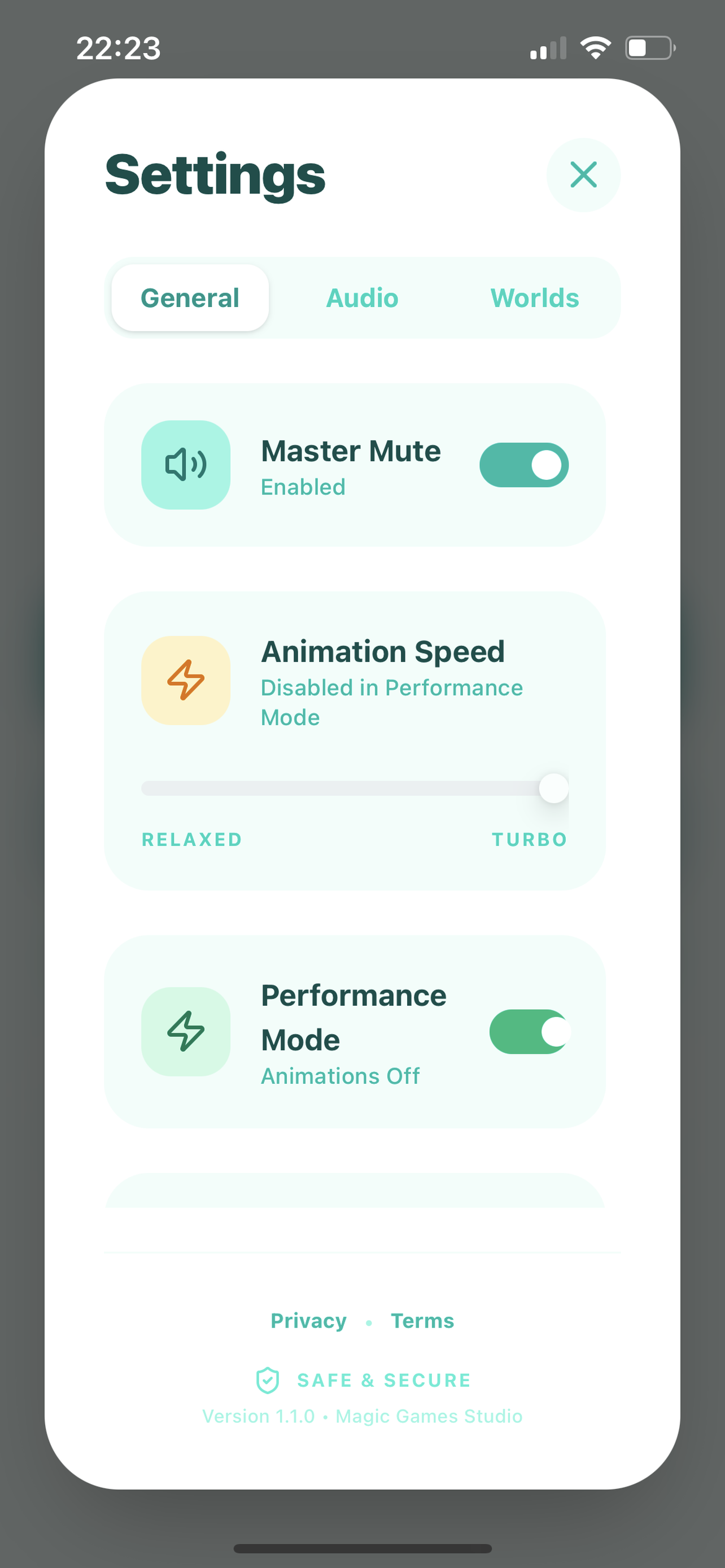Bright mobile-friendly presentation built for iPhone play.